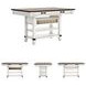 Valebeck White And Brown Storage Counter Height Dining Table