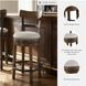 Valebeck Brown Upholstered Swivel Counter Height Stool