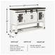 Valebeck White and Brown Server