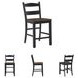 Valebeck Black And Brown Bar Stool Set of 2