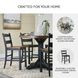 Valebeck Black And Brown Bar Stool Set of 2
