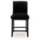 Chyndon Black Upholstered Counter Height Stool Set of 2