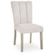 Grallegen Soft Gray Performance Fabric Upholstered Side Chair Set of 2