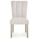 Grallegen Soft Gray Performance Fabric Upholstered Side Chair Set of 2