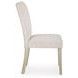 Grallegen Soft Gray Performance Fabric Upholstered Side Chair Set of 2