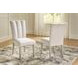 Grallegen Soft Gray Performance Fabric Upholstered Side Chair Set of 2