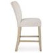 Grallegen Bisque and Gray Square Counter Height Dining Room Set