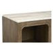 Westbourne Dark Umber and White 2 Door Marble Top Sideboard