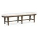 Westbourne White Upholstered Dining Bench