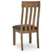 Vallister Light Brown Upholstered Dining Chair