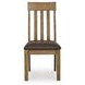 Vallister Light Brown Upholstered Dining Chair