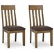 Vallister Light Brown Upholstered Dining Chair
