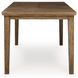 Vallister Light Brown 78" Extendable Rectangular Counter Height Dining Table