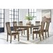 Vallister Light Brown 78" Extendable Rectangular Dining Table