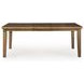 Vallister Light Brown 78" Extendable Rectangular Dining Table