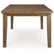 Vallister Light Brown 78" Extendable Rectangular Dining Table