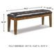 Ralene Large Upholstered Dining Room Bench