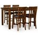 Ralene Medium Brown 78" Extendable Rectangular Counter Height Dining Table