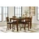 Ralene Medium Brown Extendable Rectangular Counter Height Dining Room Set