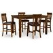 Ralene Medium Brown 78" Extendable Rectangular Counter Height Dining Table