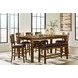 Ralene Medium Brown Extendable Rectangular Counter Height Dining Room Set