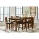 Ralene Medium Brown Extendable Rectangular Counter Height Dining Room Set