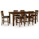 Ralene Medium Brown 78" Extendable Rectangular Counter Height Dining Table