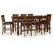 Ralene Medium Brown 78" Extendable Rectangular Counter Height Dining Table