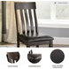 Haddigan Dark Brown Dining Upholstered Side Chair Set Of 2