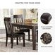 Haddigan Dark Brown Dining Upholstered Side Chair Set Of 2