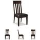 Haddigan Dark Brown Dining Upholstered Side Chair Set Of 2