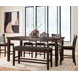 Haddigan Dark Brown 78" Extendable Rectangular Counter Height Dining Table