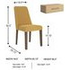 Lyncott Mustard Dining Chair Set of 2
