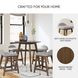 Lyncott Light Gray Bar Stool Set of 2