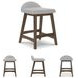 Lyncott Light Gray Bar Stool Set of 2