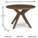 Lyncott Medium Brown Round Dining Table