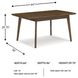 Lyncott Medium Brown Extendable Rectangular Dining Table