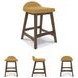 Lyncott Mustard Counter Height Stool Set of 2