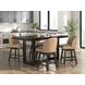 Neymorton Brown Upholstered Swivel Bar Stool Set of 2