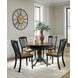 Phillinger Black and Brown 57" Extendable Oval Dining Table