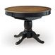 Phillinger Black and Brown 57" Extendable Oval Dining Table