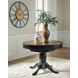 Phillinger Black and Brown 57" Extendable Oval Dining Table