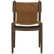 Nile Nubuck Caramel Leather Upholstered Dining Chair