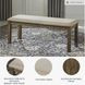 Moriville Beige Upholstered Bench