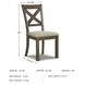 Moriville Beige Upholstered Side Chair Set of 2