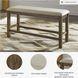 Moriville Beige Double Upholstered Bench