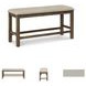 Moriville Beige Double Upholstered Bench