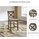 Moriville Gray Upholstered Bar Stool Set of 2