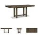Moriville Grayish Brown Extendable Counter Height Dining Table