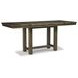 Moriville Grayish Brown Extendable Counter Height Dining Table
